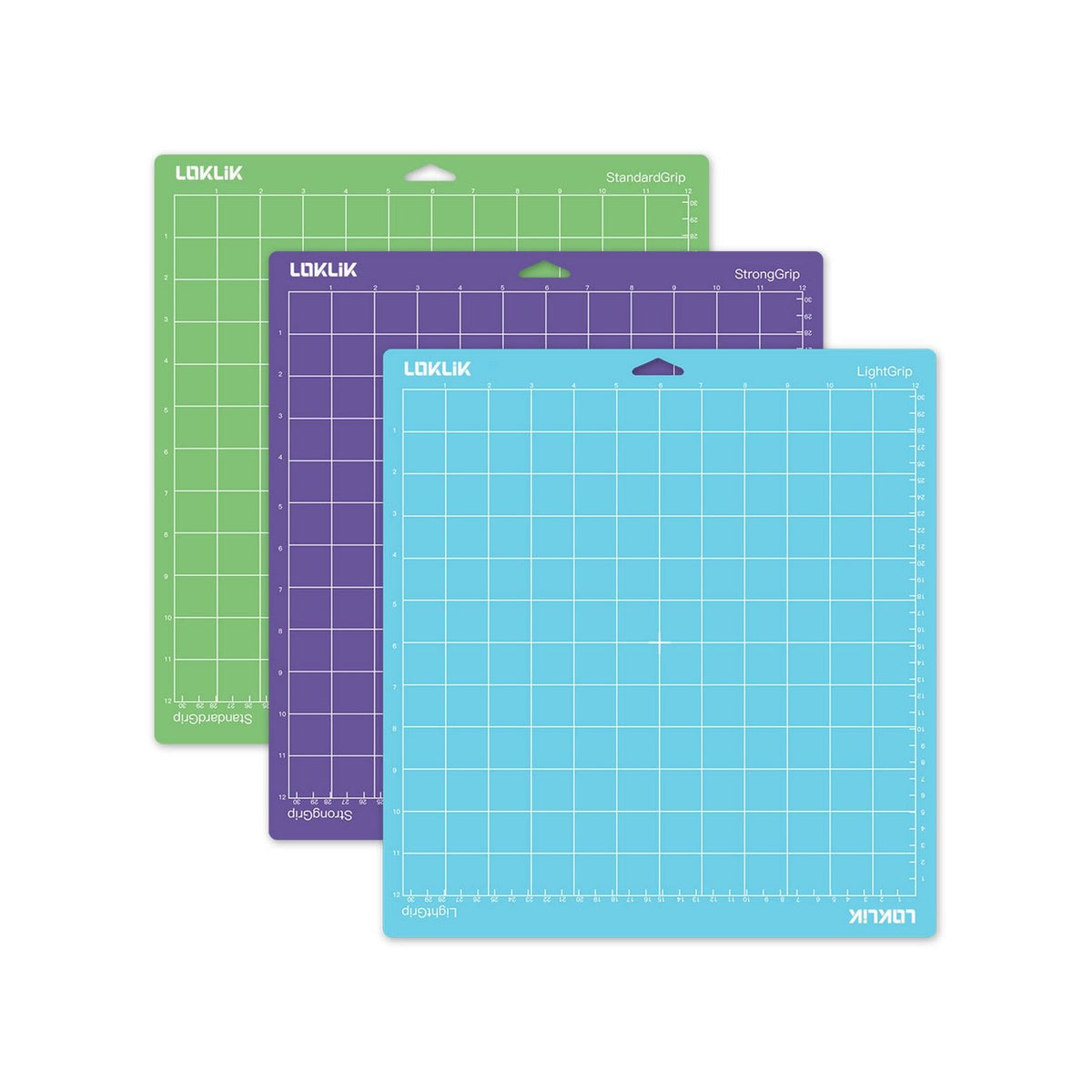 Loklik • snijmat set 30,5x30,5cm 3st.
