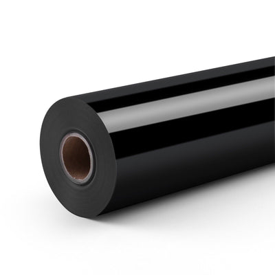 Loklik • permanent zelfklevend vinyl glanzend zwart 30,5x180cm