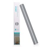 Loklik • permanent zelfklevend vinyl glanzend zilver 30,5x180cm - afbeelding 1