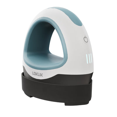 Loklik • mini heat press denim blauw