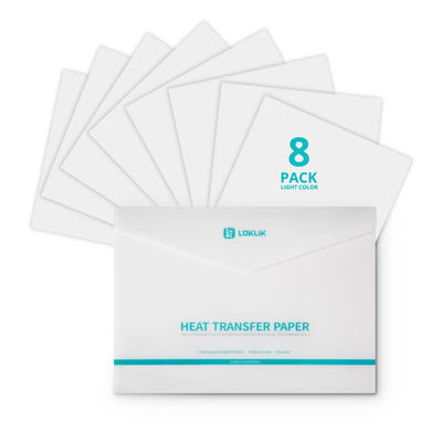Loklik • transferpapier licht 8x