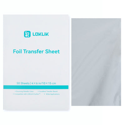 Loklik • transferfolie 10x15cm zilver 50x