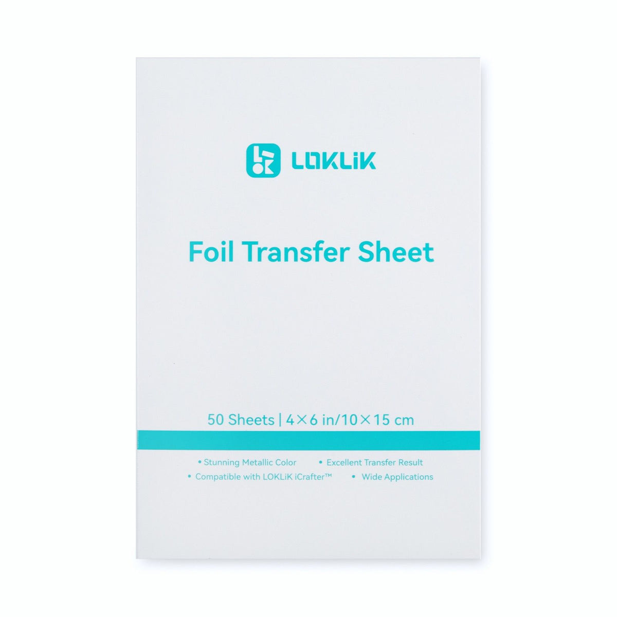 Loklik • transferfolie 10x15cm zilver 50x