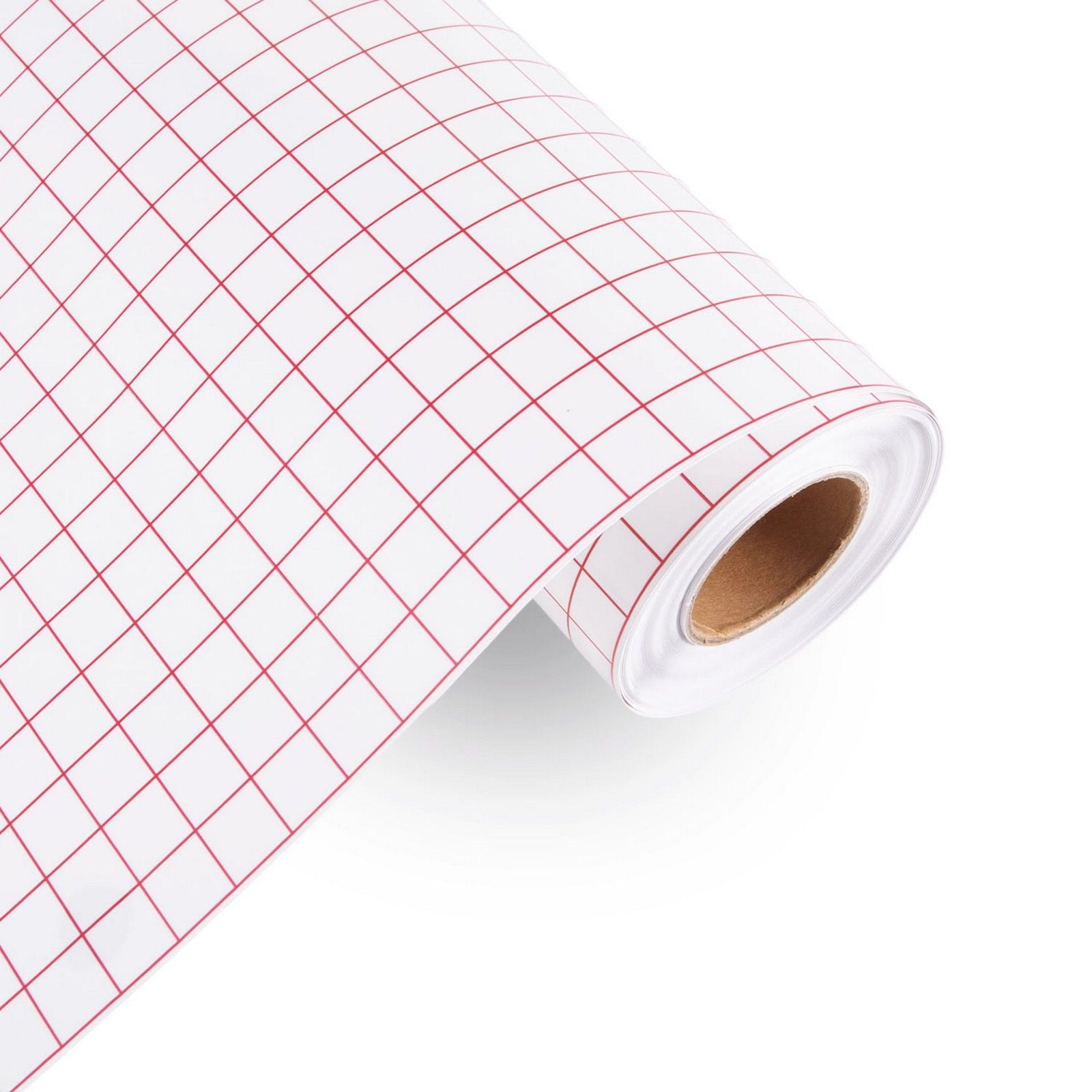 Loklik • transfertape met raster rol 30cmx3m rood