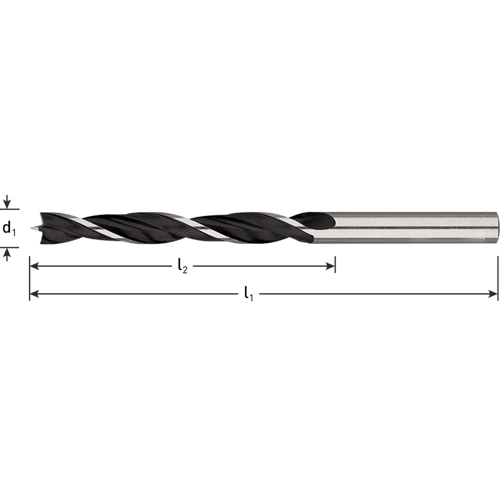 Rotec houtboor met centerpunt 6mm