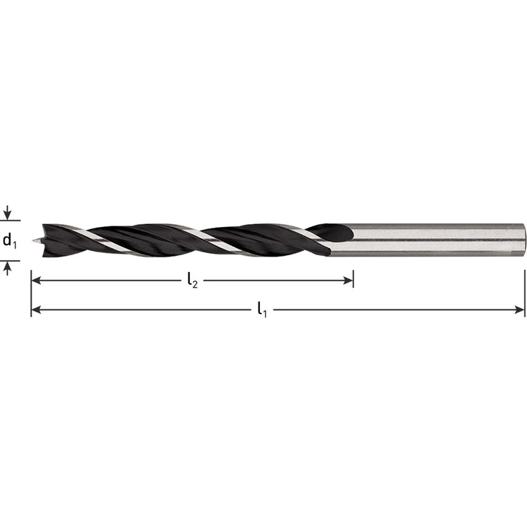 Rotec houtboor met centerpunt 6mm