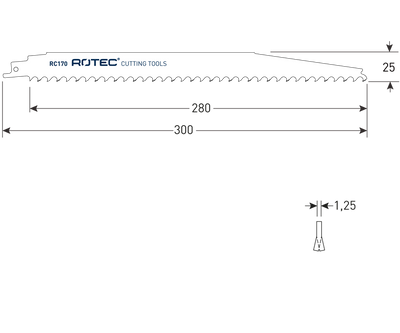 Rotec reciprozagen | rc170 | s1242khm | 2 stuks - 525.0170