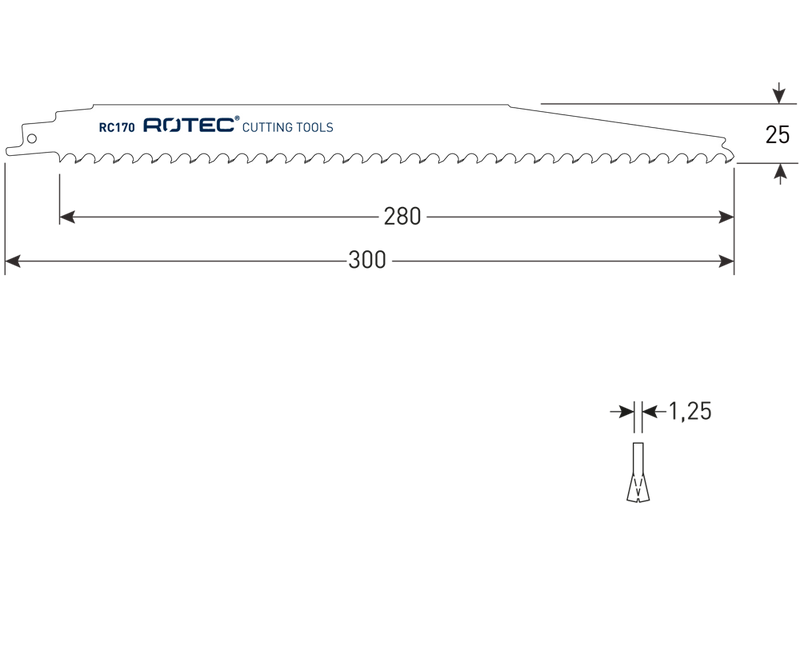 Rotec reciprozagen | rc170 | s1242khm | 2 stuks - 525.0170