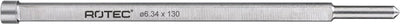 Rotec centreerpen ø6,34mm l=130mm