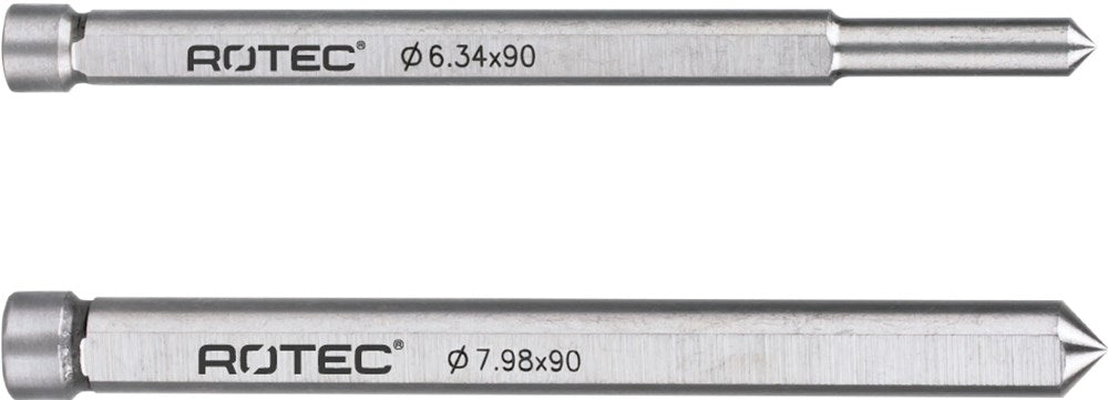 Rotec centreerpen ø7.98mm l=90mm