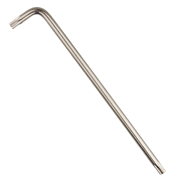 Rotec torx® haakse sleutel lang model t50 x 190mm (nikkel) - 8902050