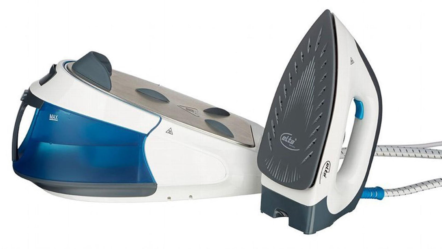 Elta stoomstrijkstation 2400w blauw