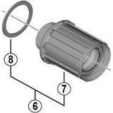 Shimano benelux b.v. shimano y3ex98030 cassettebody 10 11-sp fh-rs770 ultegra - afbeelding 2