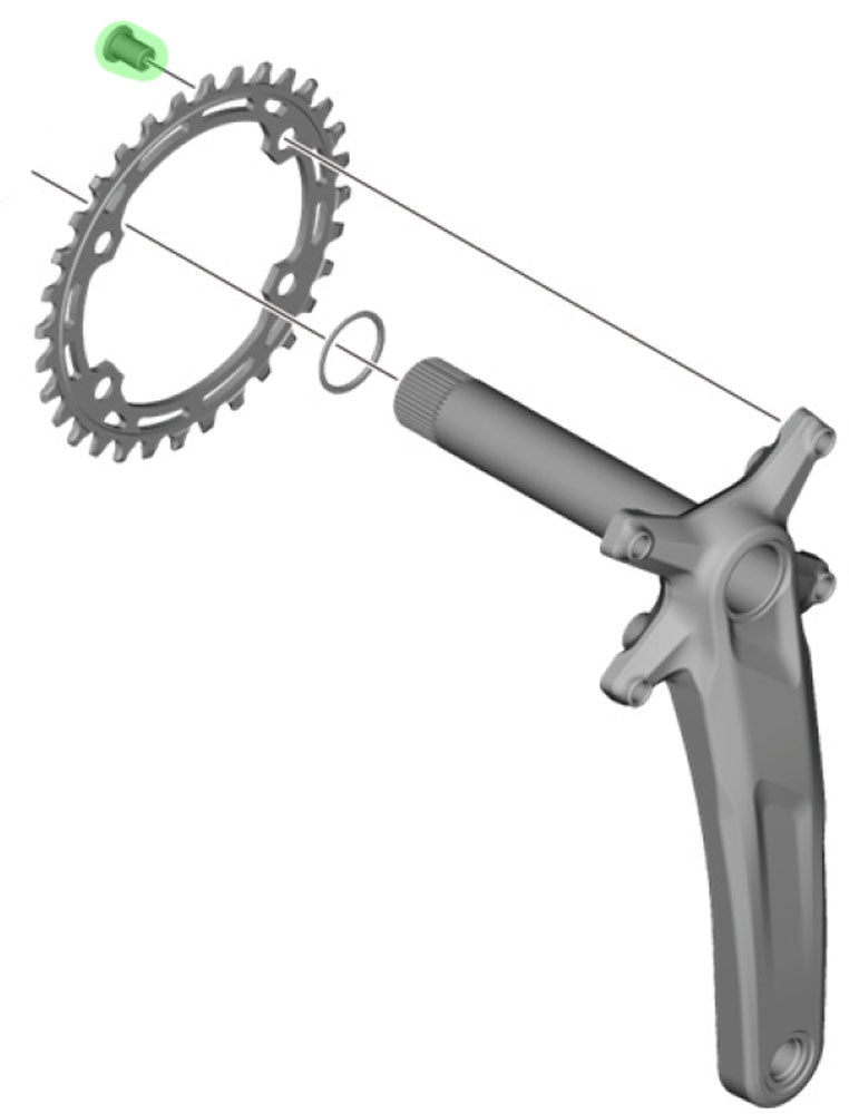 Shimano chainring bolts for fc-m5100-1 fc-mt511-1 (4 pieces)