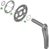 Shimano chainring bolts for fc-m610-2 mt610-b2 (4 pieces)