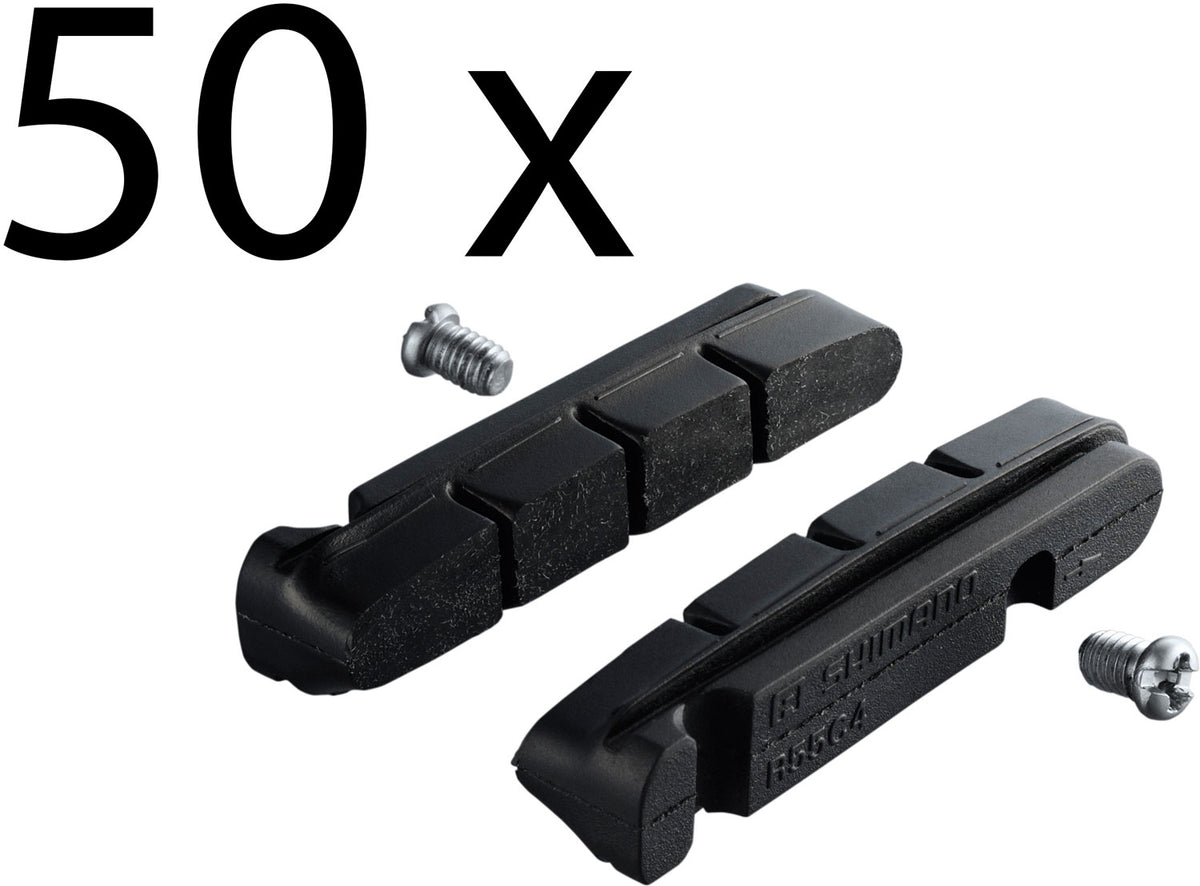 Shimano r55c4 brake pads for cartridge brake shoes (50 pair)