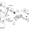 Shimano guide pully bolts for rd-m615 m7000 m7100