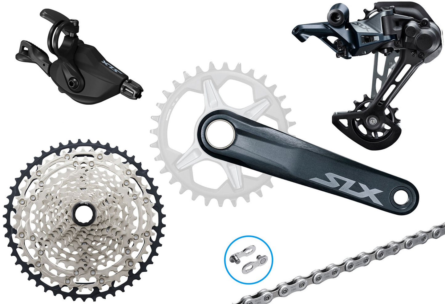 Shimano slx m7100 1x12-speed group | 165mm | 10-51 | clamp