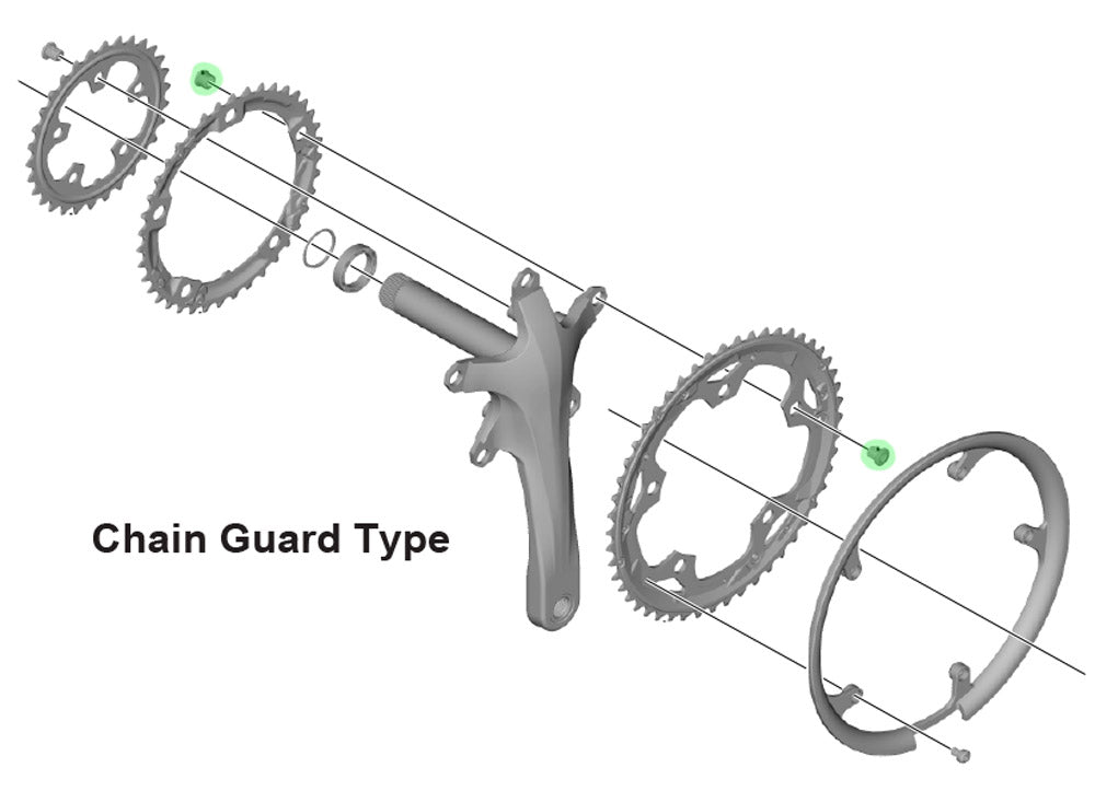 Shimano sora claris chainring bolts (5 pieces)