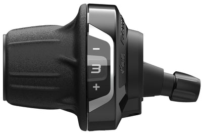Shimano draaiversteller (links) 3-speed tourney sl-rv400 - zwart zilver