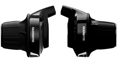Shimano revoshifters tourney 3x7v sl-rv zwart zwart
