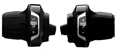 Shimano revoshifters tourney 3x7v sl-rv zwart zwart