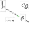 Shimano lockring for fc-m8100 m7100