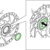 Shimano lock ring for 15 20mm thru axles external