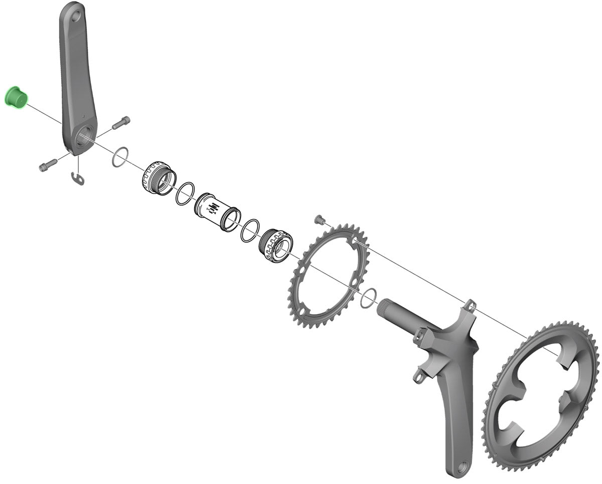 Shimano crankbout v hollowtec 2 y1p417000