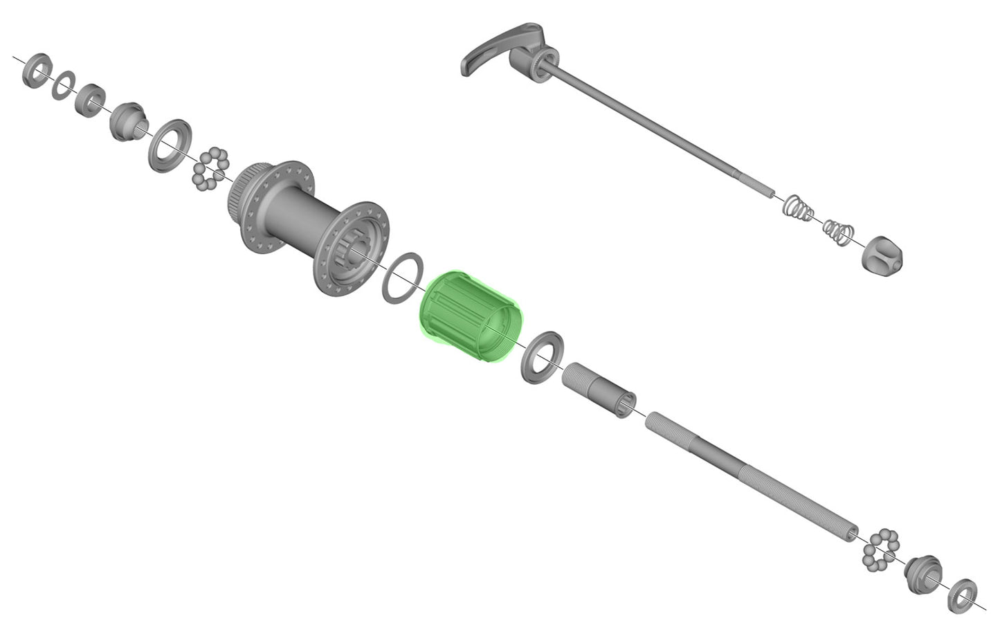 Shimano Cassettebody 8 9 10-Sp Fh-M675