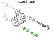 Shimano brake caliper mounting bolt m6 x 32.1mm for sm-ma-f180p p2 - afbeelding 2