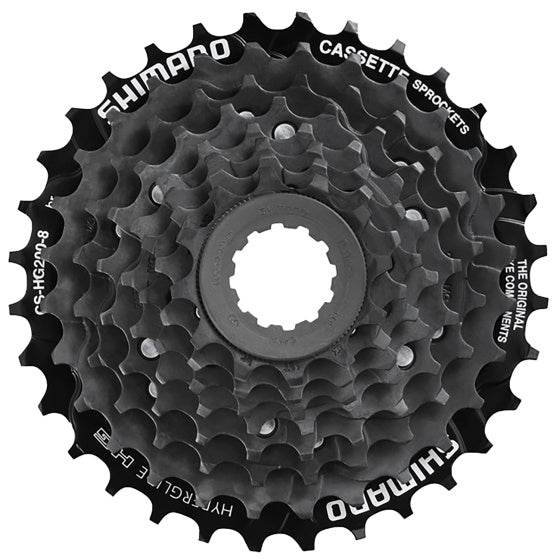 Shimano cassette tandwiel cs-hg200 8s 12-32t staal zwart