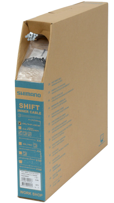 Shimano dura ace gear wire polymer coated 1.2mm x 2100mm box 20 pieces