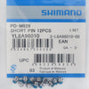 Shimano replacement pins for pd-m828 m8040 short (12 pieces)