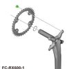 Shimano fc-rx610 rx600 u8000 m6000 m510 chainring bolts