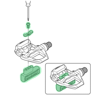 Shimano sm-pd63 reflector set