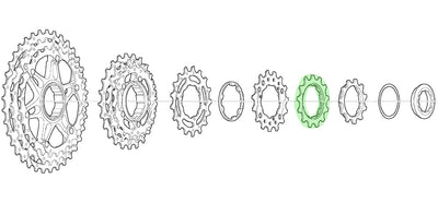 Shimano sprocket 13t for cs-m771-10 bj bk
