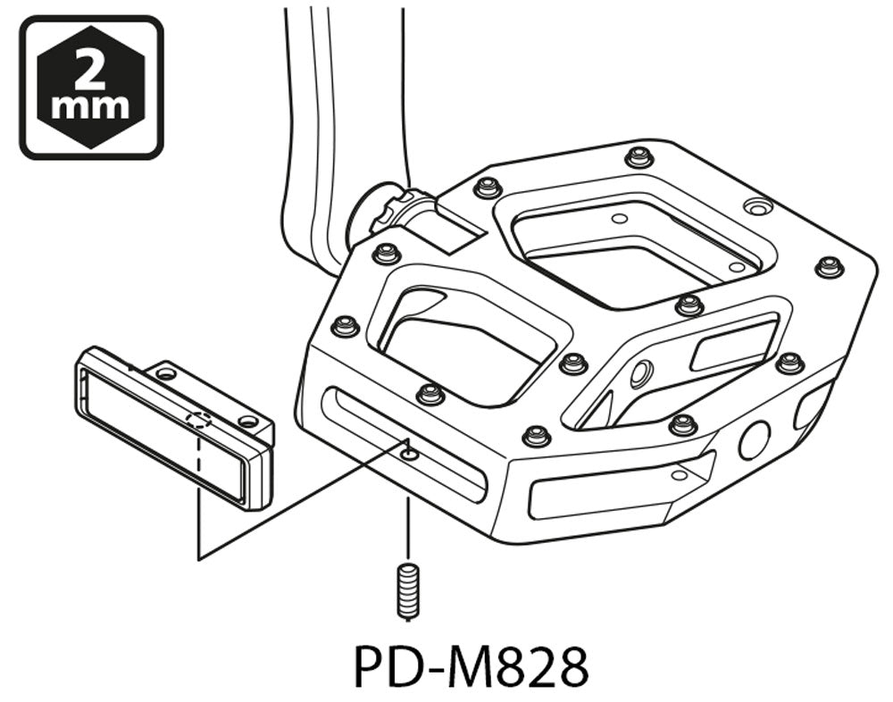 Shimano sm-pd64a reflectors for pd-mx80 pd-gr500 pd-m828