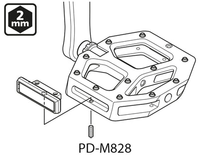 Shimano sm-pd64a reflectors for pd-mx80 pd-gr500 pd-m828