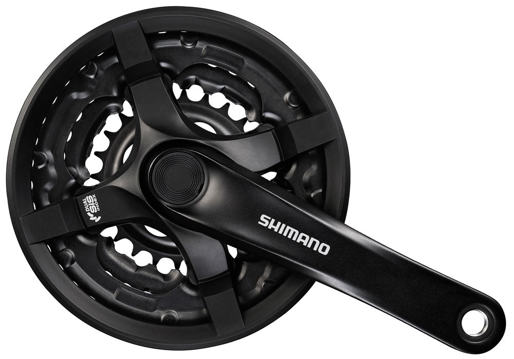 Shimano crankstel Tourney CG triple 24-34-42 175mm zw. -4mm