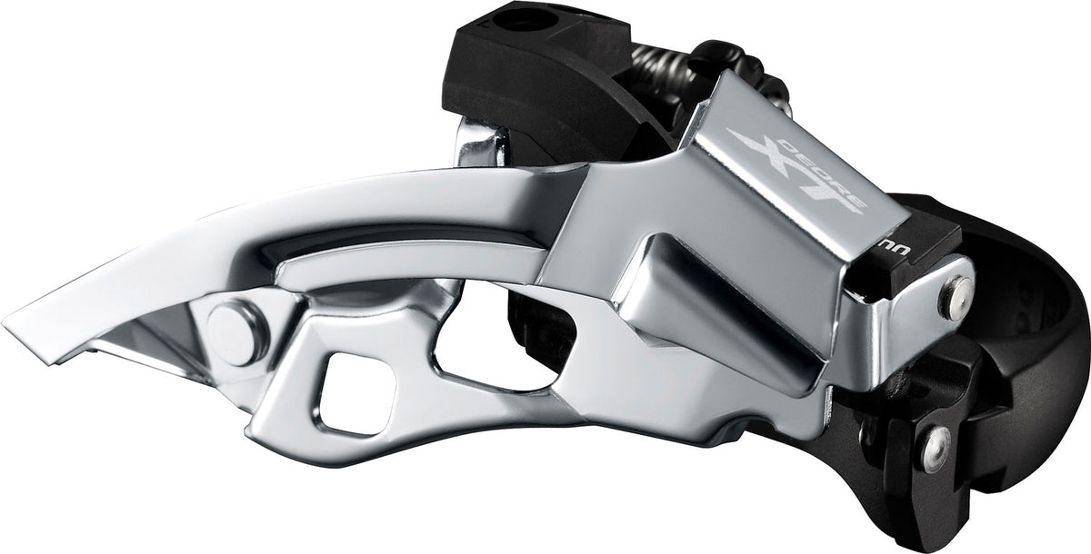 Shimano xt fd-t8000 3x10-speed front derailleur top-swing 66-69° clamp deep 34.9mm