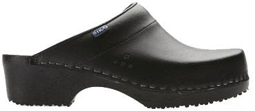 Sika 148 klomp traditionel open hak pu zwart - maat 47 - 16.089.076.47