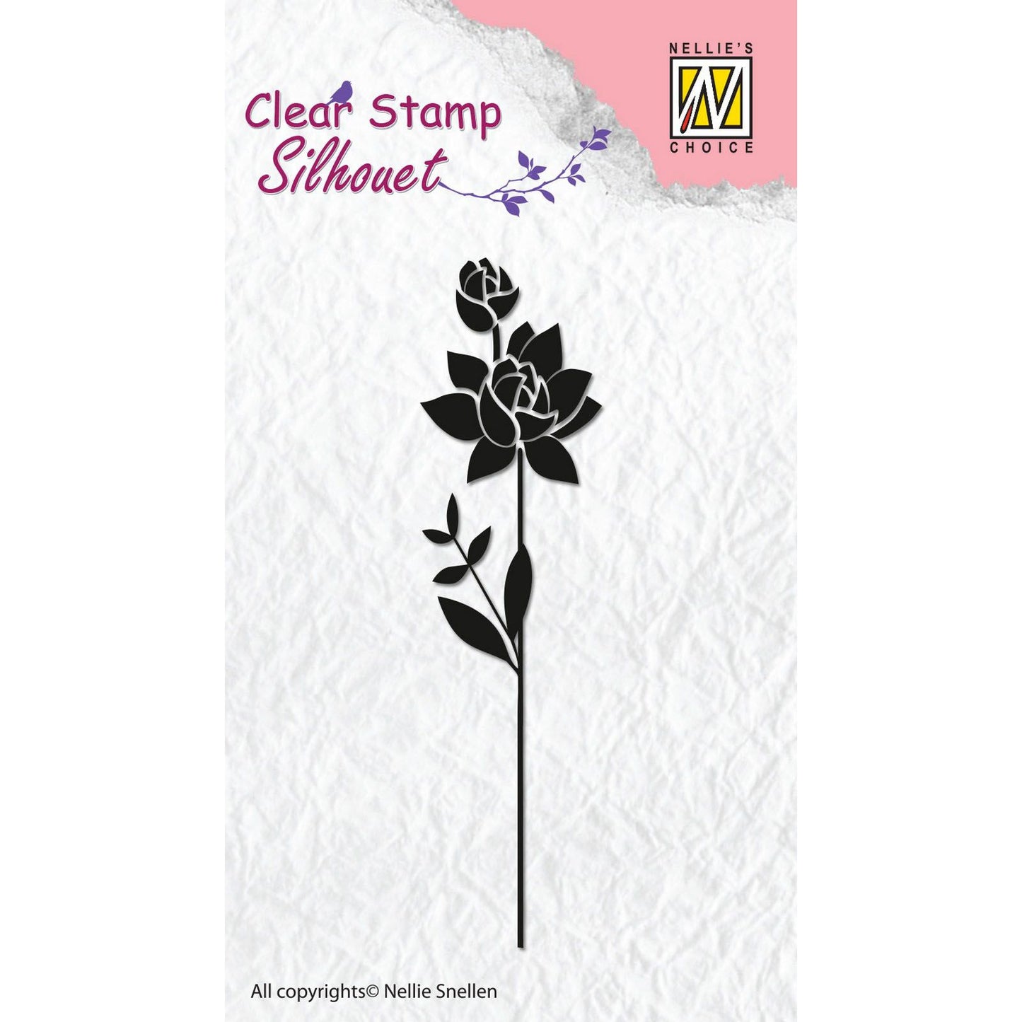 Nellie's choice • silhouet clear stempels flower-11