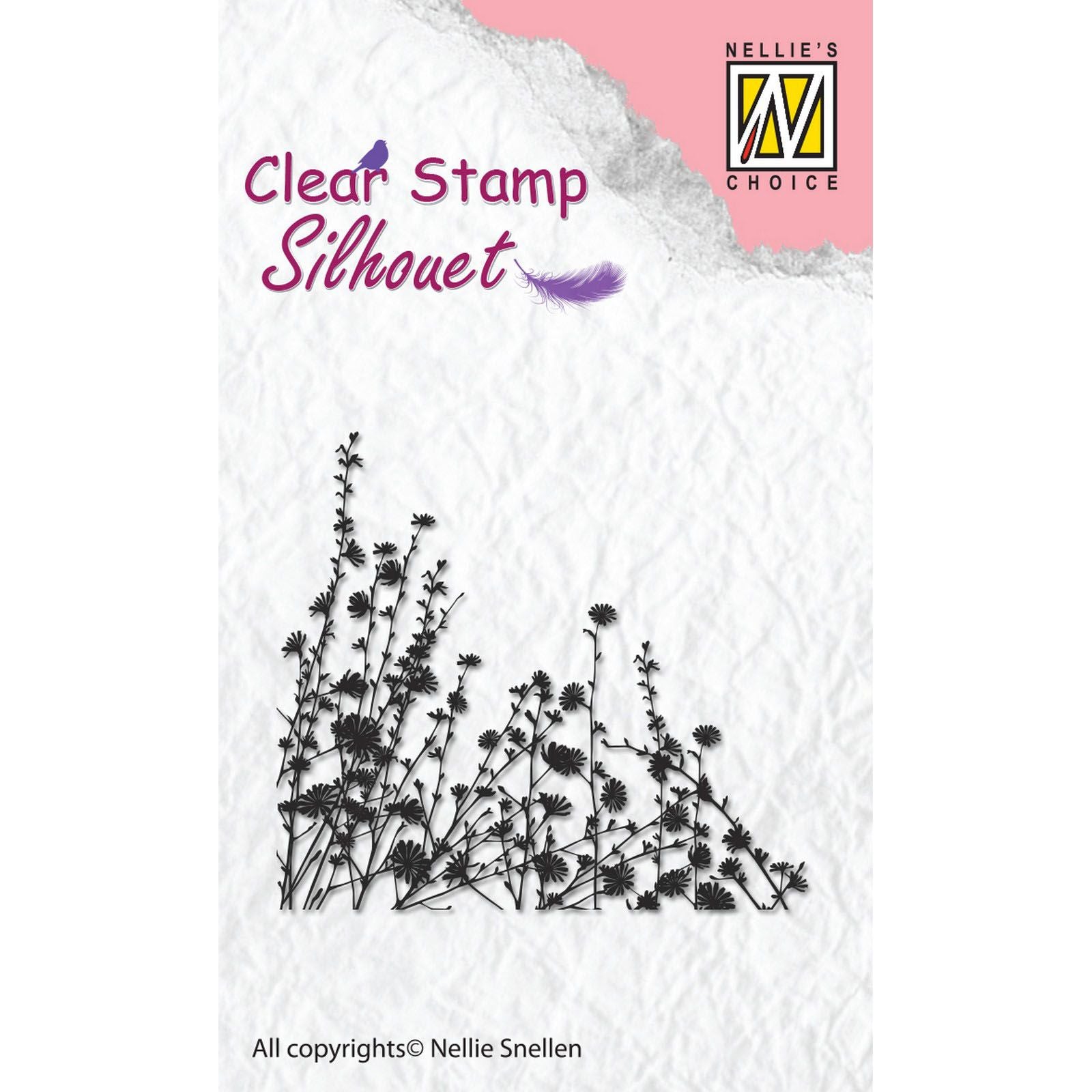 Nellie's choice • silhouet clear stempels spring flowers