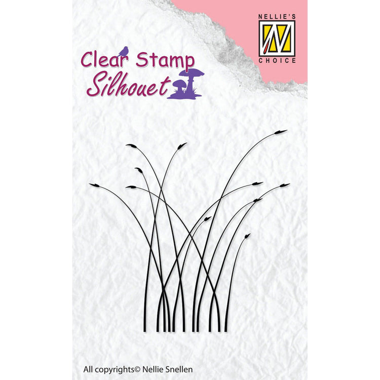Nellie's choice • silhouet clear stempels blooming-grass