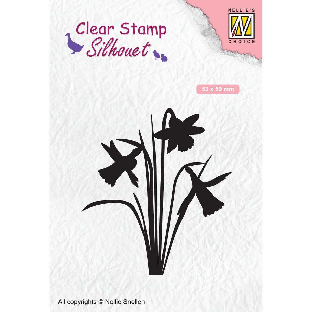 Nellie's choice • silhouet clear stempels daffodil