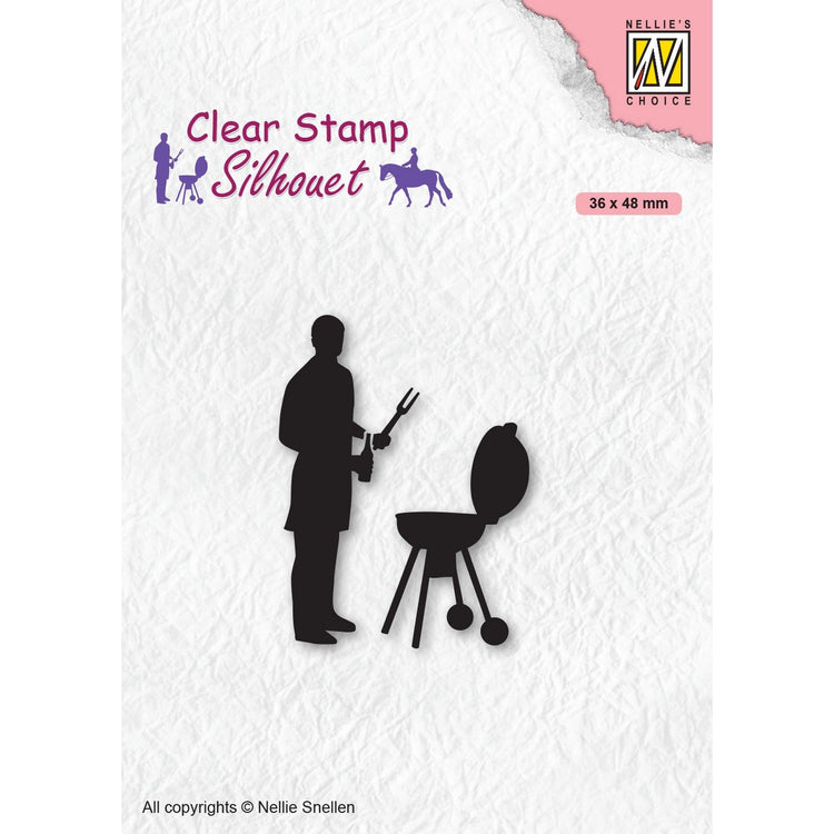 Nellie's choice • silhouet clear stempels men-things barbeque