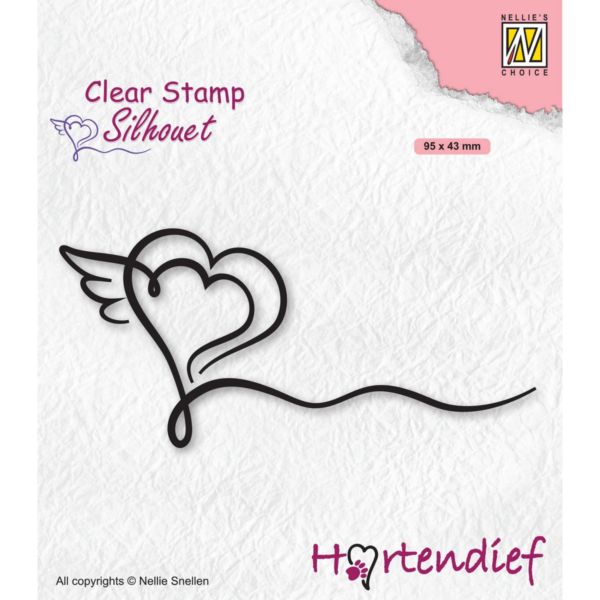 Nellie's choice • silhouet clear stempels hartedief serie hearts
