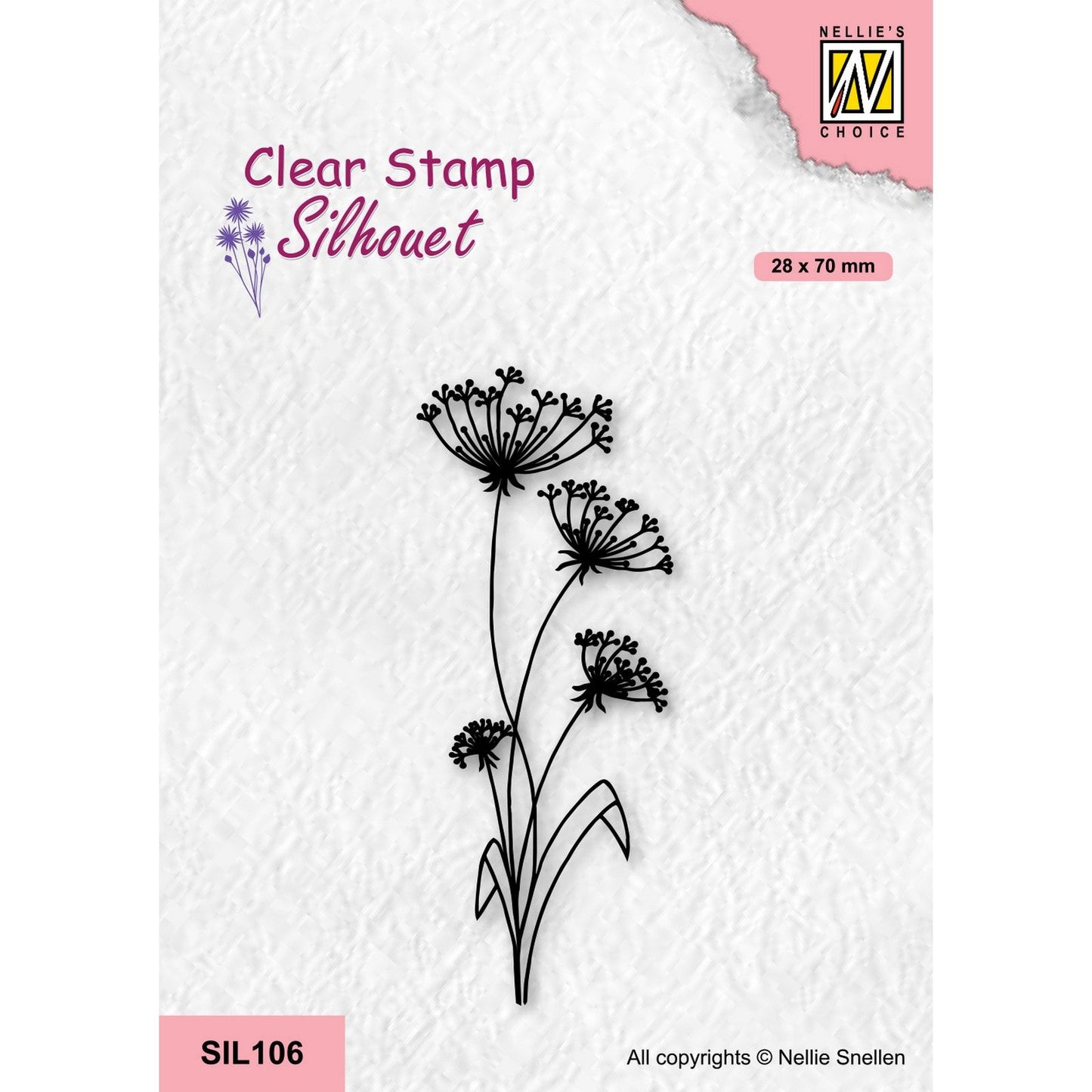 Nellie's choice • silhouet clear stempels flowers-19