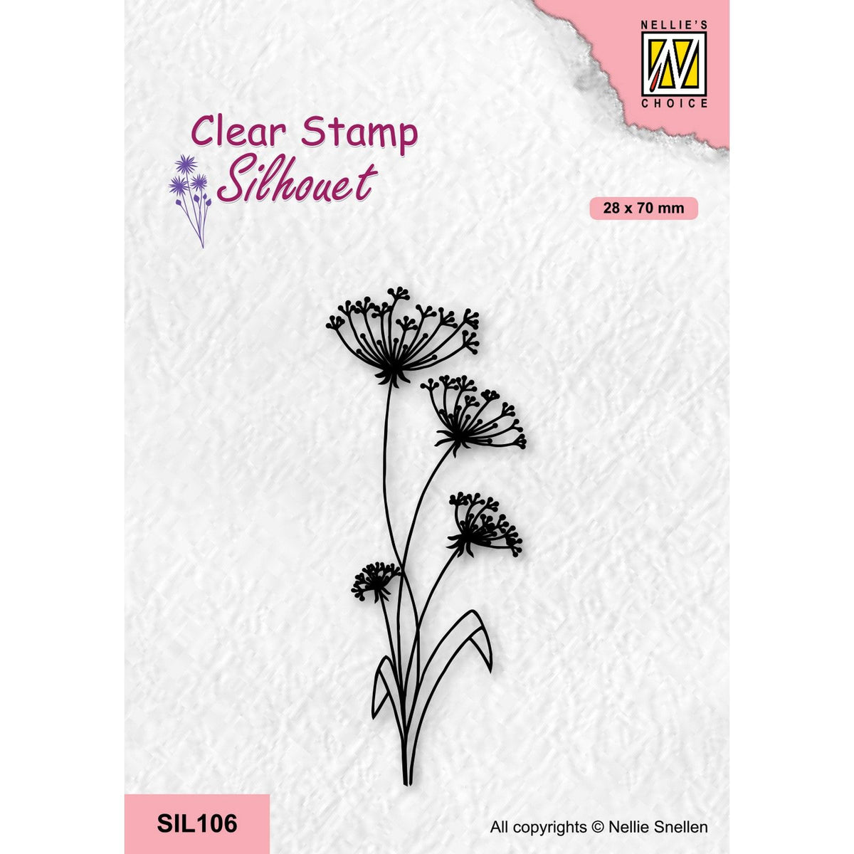 Nellie's choice • silhouet clear stempels flowers-19